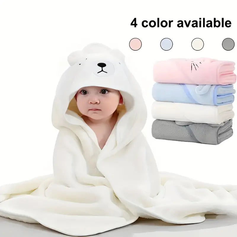 Bath Towels 1pc Cute Children's Cartoon Pattern Hooded Bathrobe