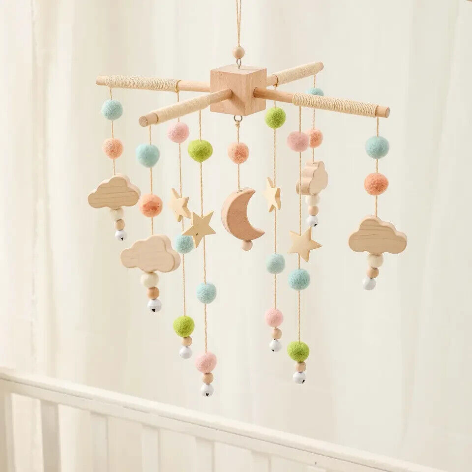 Baby Mobile for Nursery Decor with Tiny Love, Includes Hanging Arm for Crib.