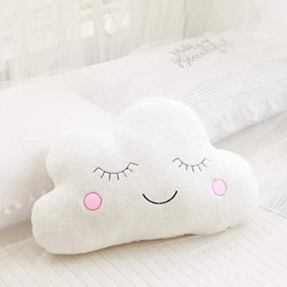 Kids Bedroom Decorative Cushion Pillow Star White Plush for Children Bedroom